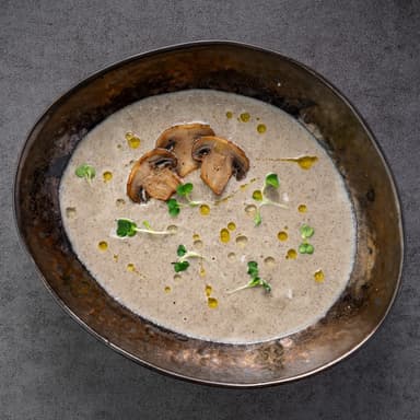 Mushroom soup with cream