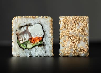 Philadelphia with Eel in Sesame Seeds