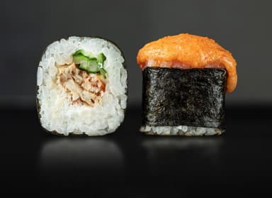 Eel Roll with Cheese Cap