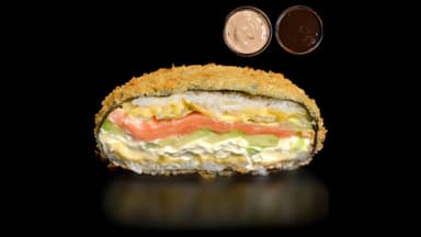 Sushi Burger with Salmon