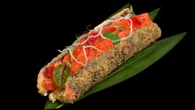 Sushi Hot Dog with Salmon